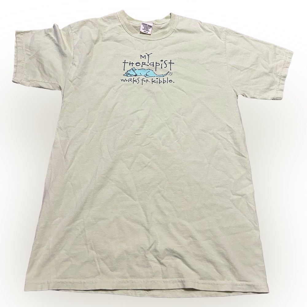 Y2K My Therapist Works For Kibble Funny Dog T-shirt